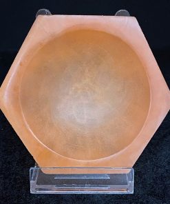 10cm Orange Hexagon Bowl Selenites