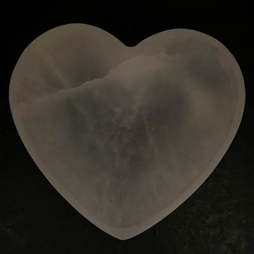 10cm Heart Bowl Selenites